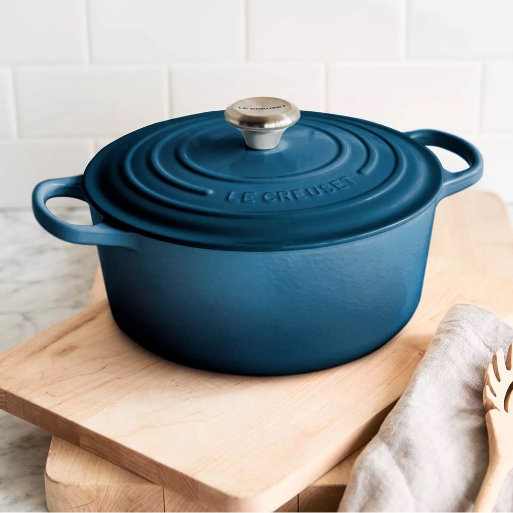 Le Creuset Deep Teal 5.5 qt Round Dutch Oven